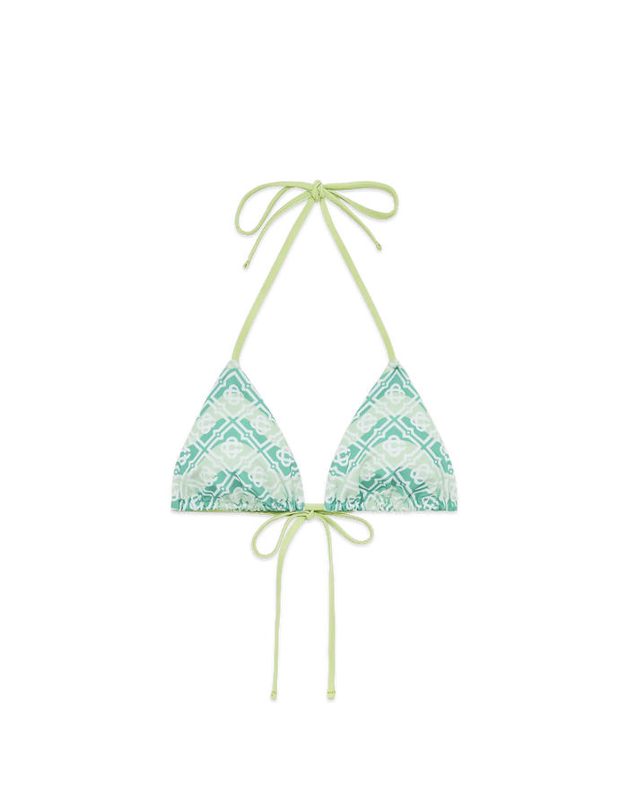 Wavy Monogram Bikini Top