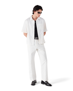 Mens Black Silver CC Logo Buckle Belt