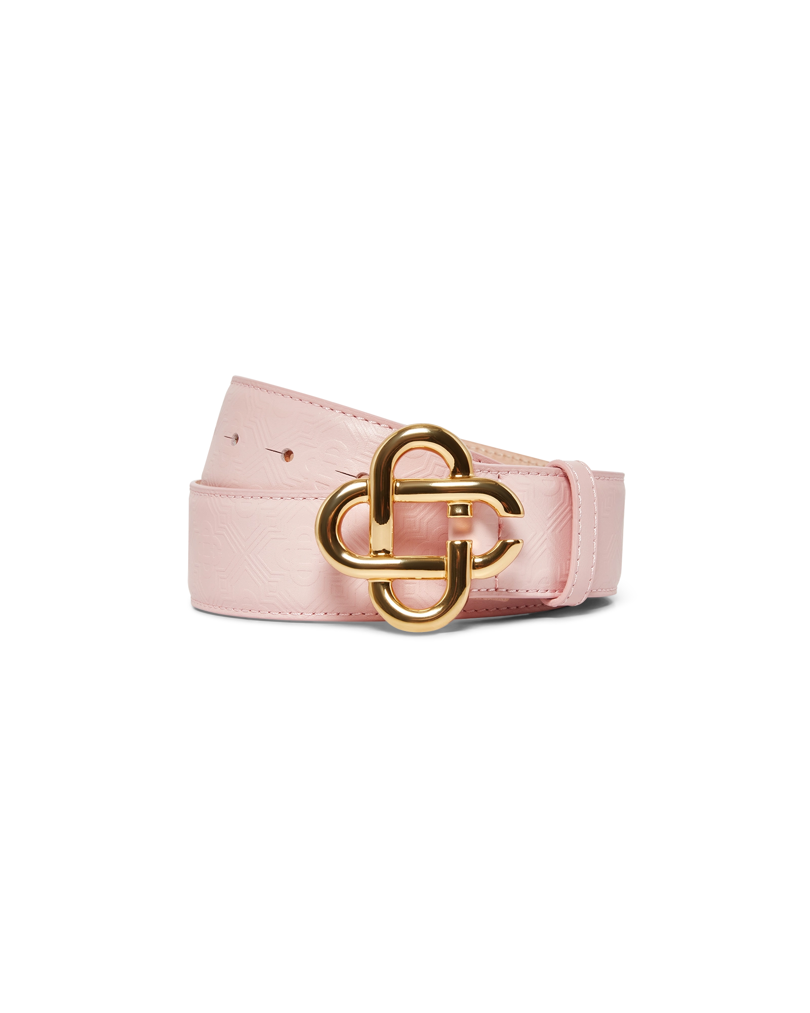 Women's Monogram Pink Gold Belt