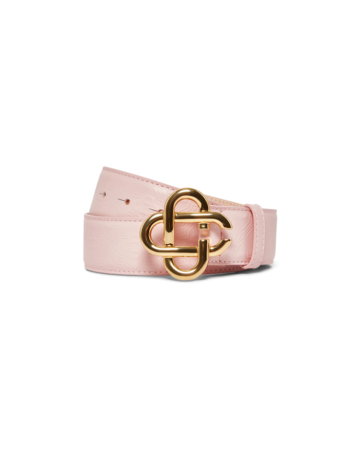 Women's Monogram Pink Gold Belt