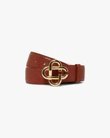 Men's Monogram Gold and Brown Belt