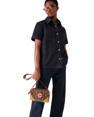 Brown Monogram Crossbody Bag