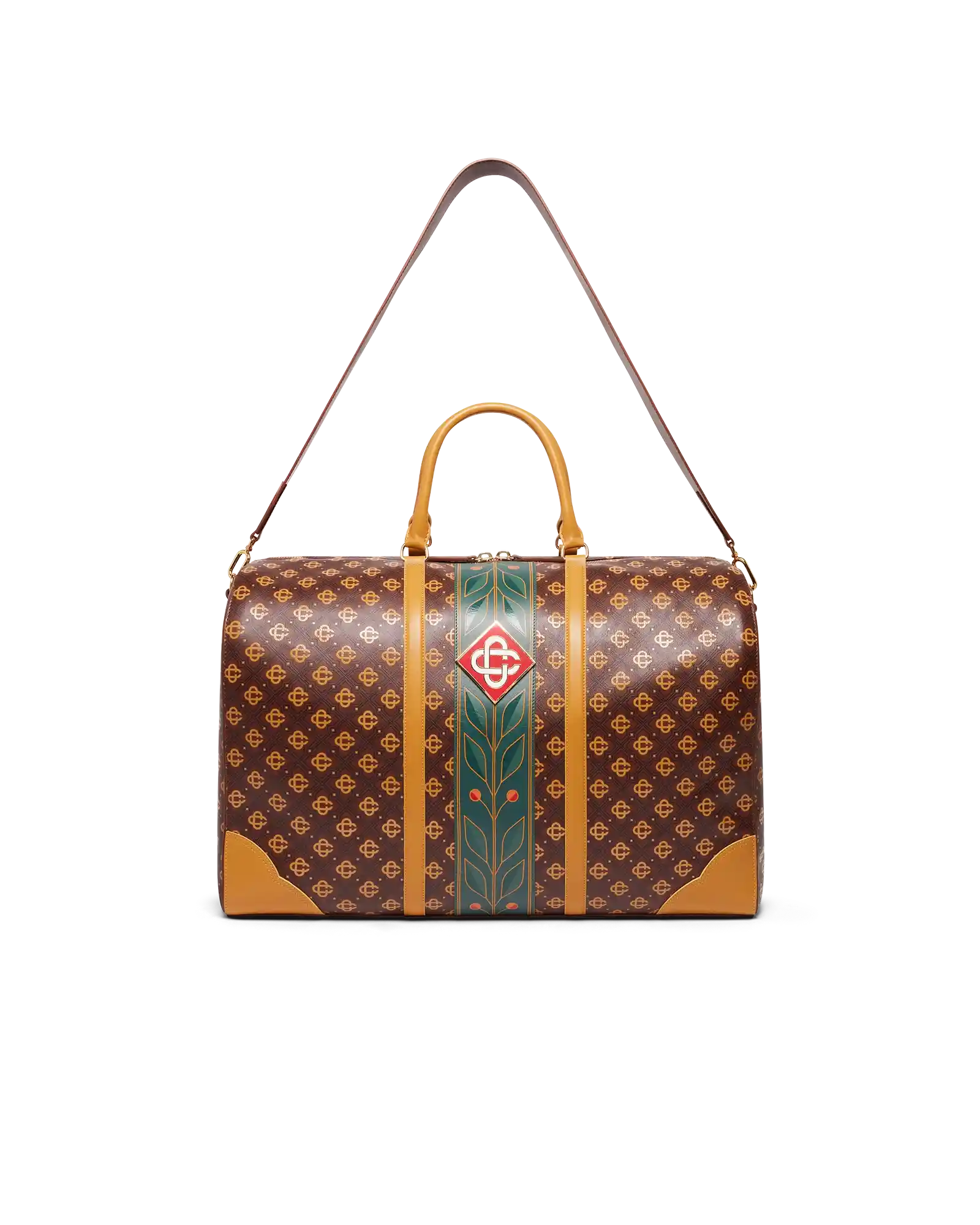 Brown Monogram Weekender