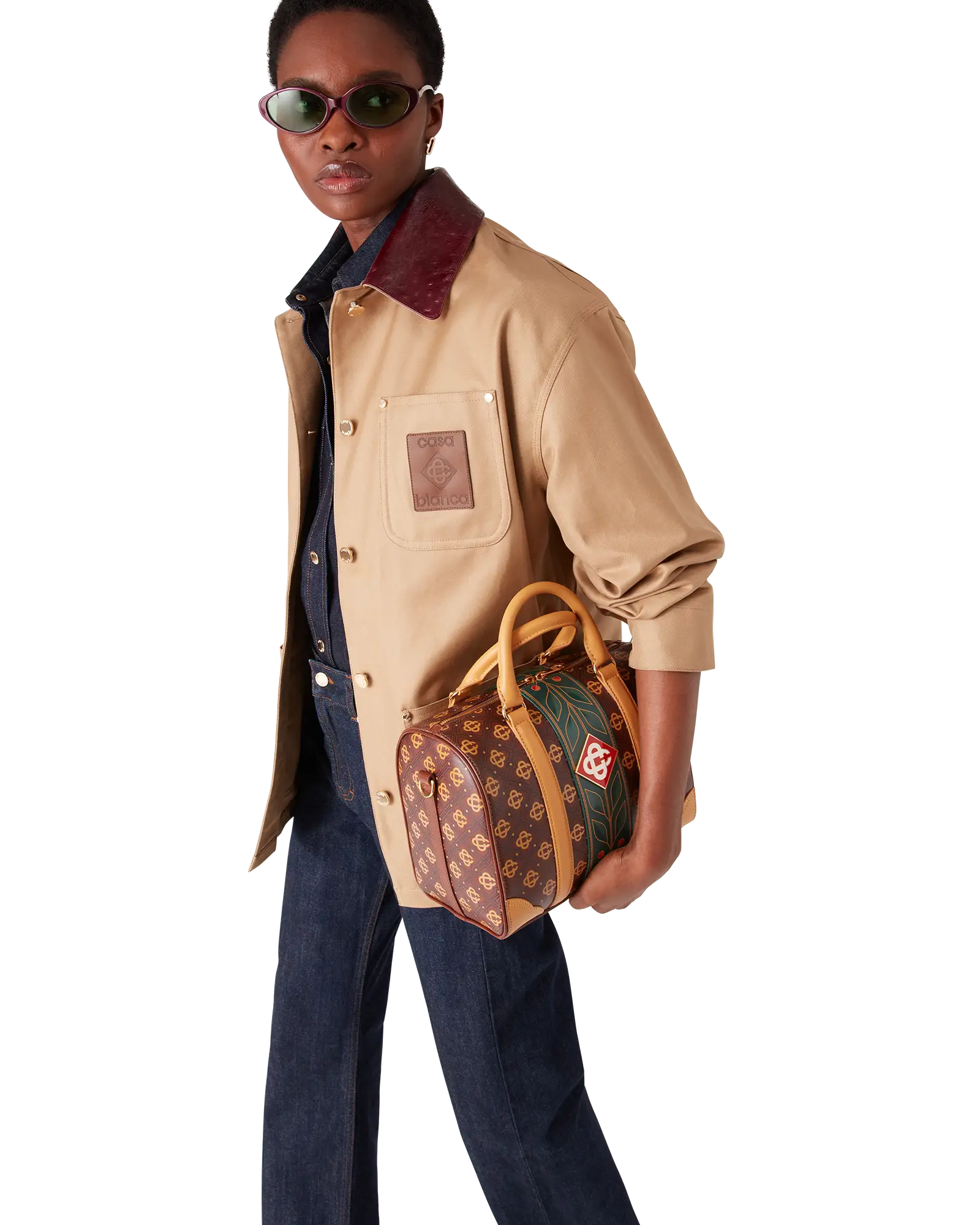 Brown Mini Monogram Weekender