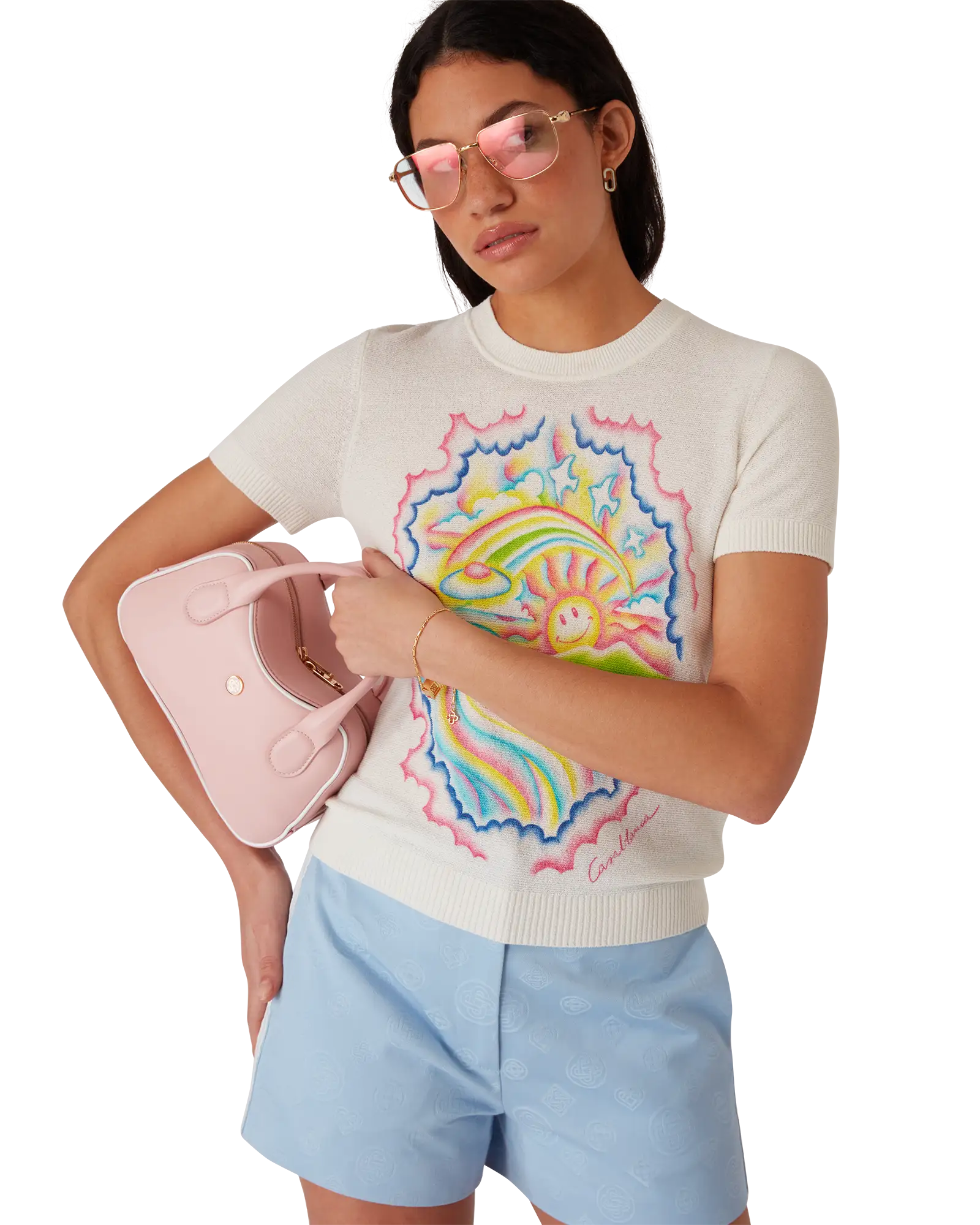 Pink Bowling Micro Bag