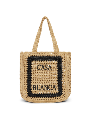 Natural Raffia Tote