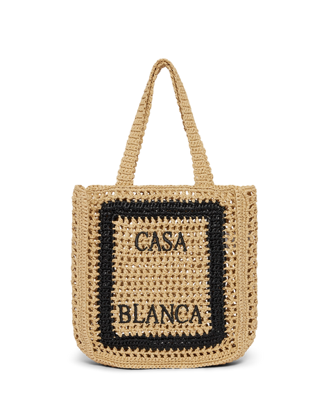 Natural Raffia Tote – Casablanca Natural Raffia Tote – Casablanca