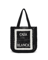Black Raffia Tote