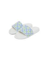 Men's White Monogram Pool Slides