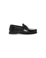 Men's Black Leather Loafers