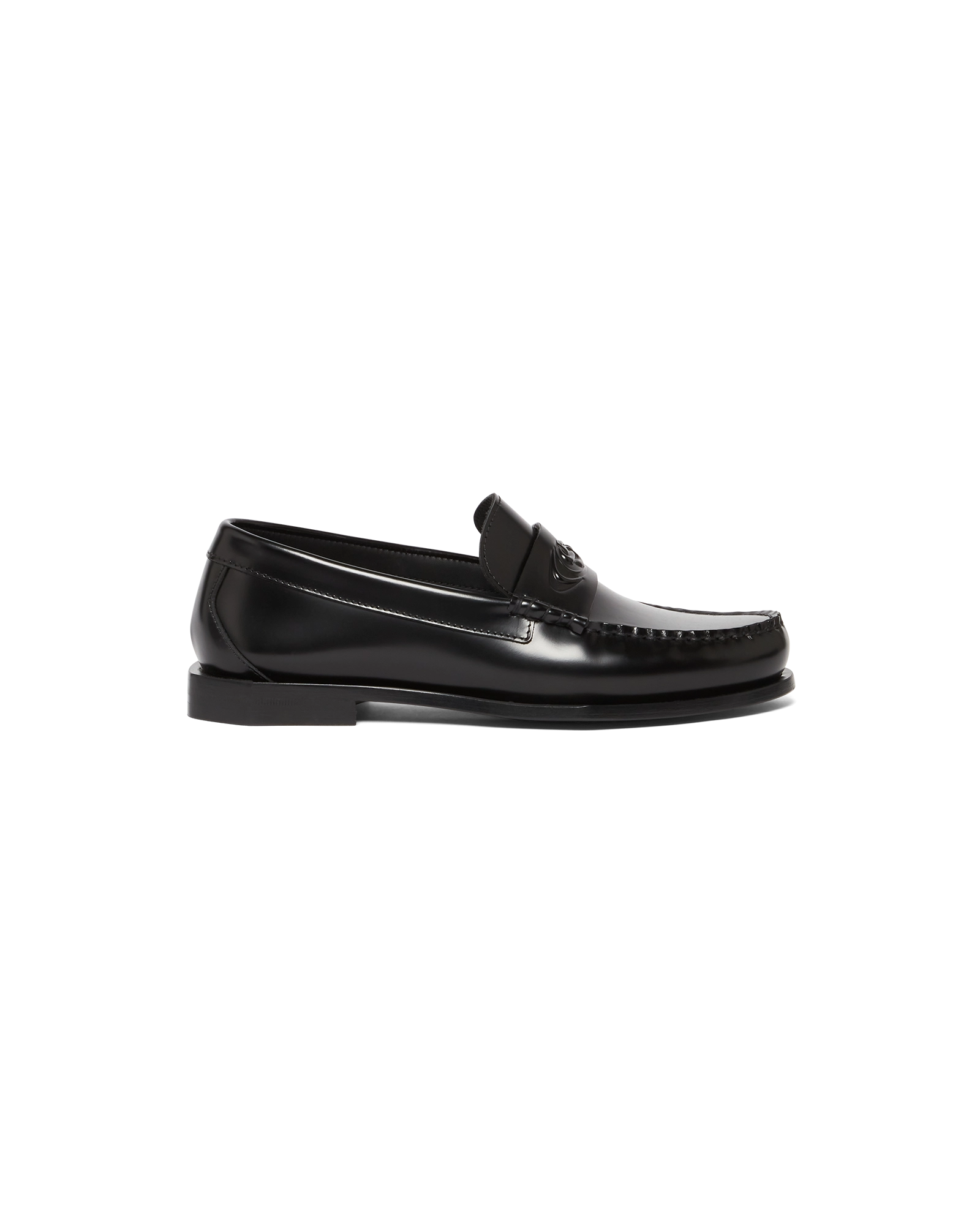 Men's Black Leather Loafers