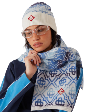 Space Dye Monogram Merino Beanie