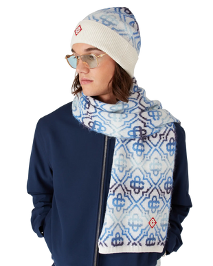 Space Dye Monogram Merino Beanie