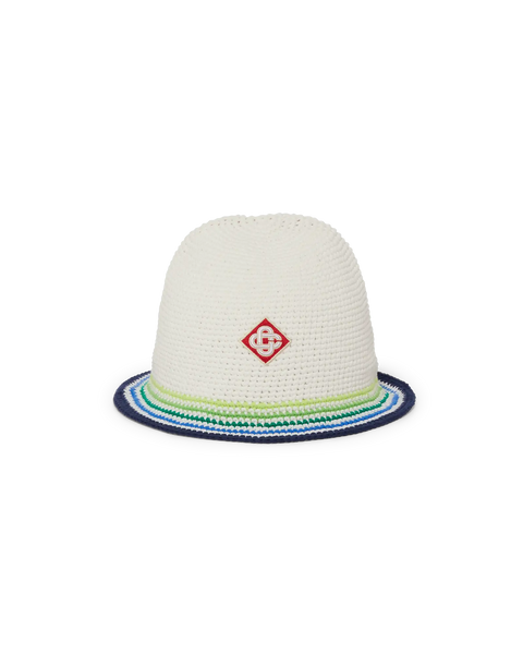 Casablanca STRIPED CROCHET HAT カサブランカ Stripe Crochet Hat – Casablanca