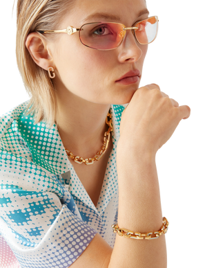 Enamel C Link Bracelet