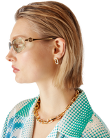 Enamel C Link Necklace