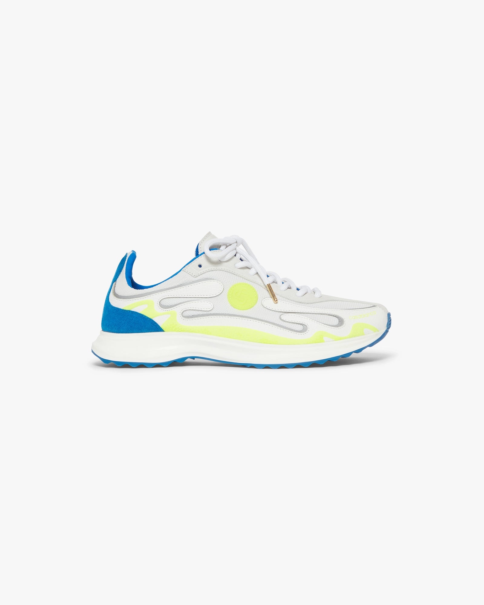 Women's Blue and Lime Stade Sneaker