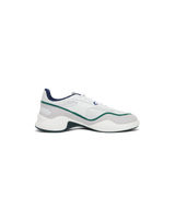 Women's White and Green Court Championship Sneaker