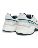 Women's White and Green Court Championship Sneaker
