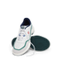Women's White and Green Court Championship Sneaker