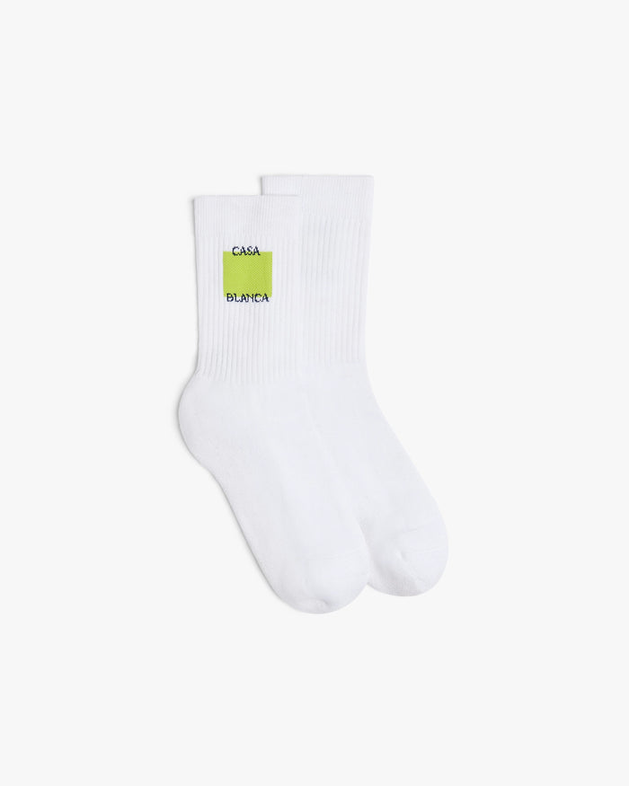 Acid Lime Logo Square Socks