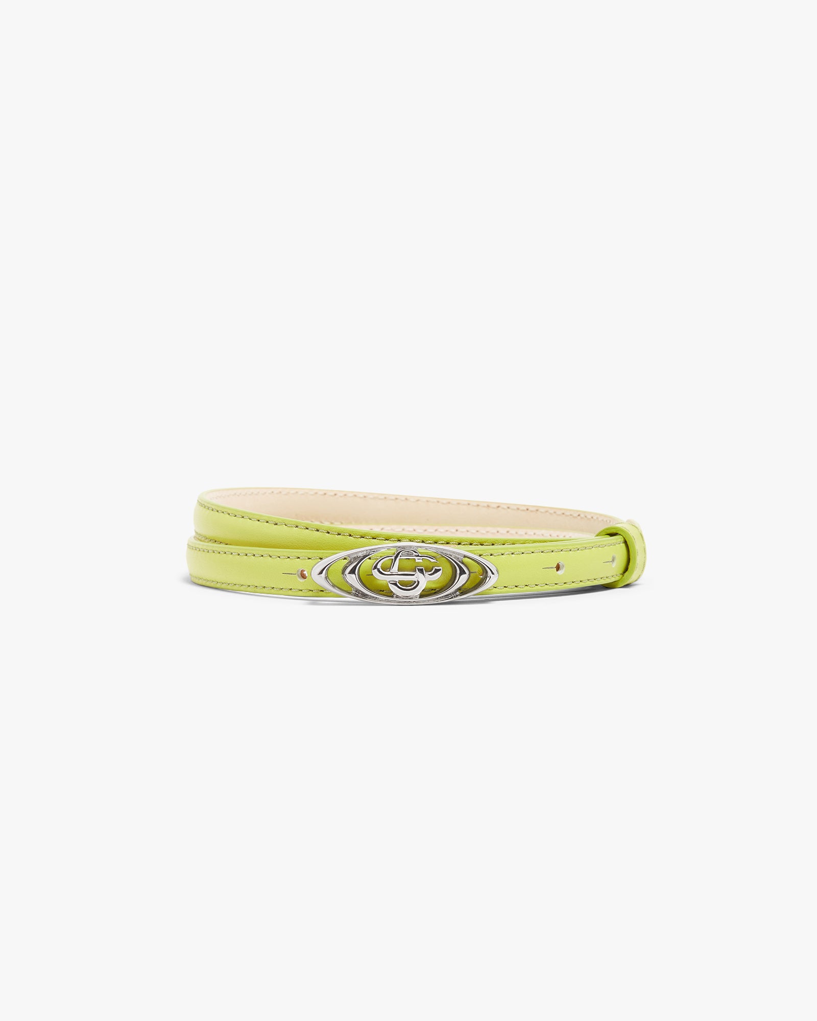 Lime Mini Warped Logo Belt