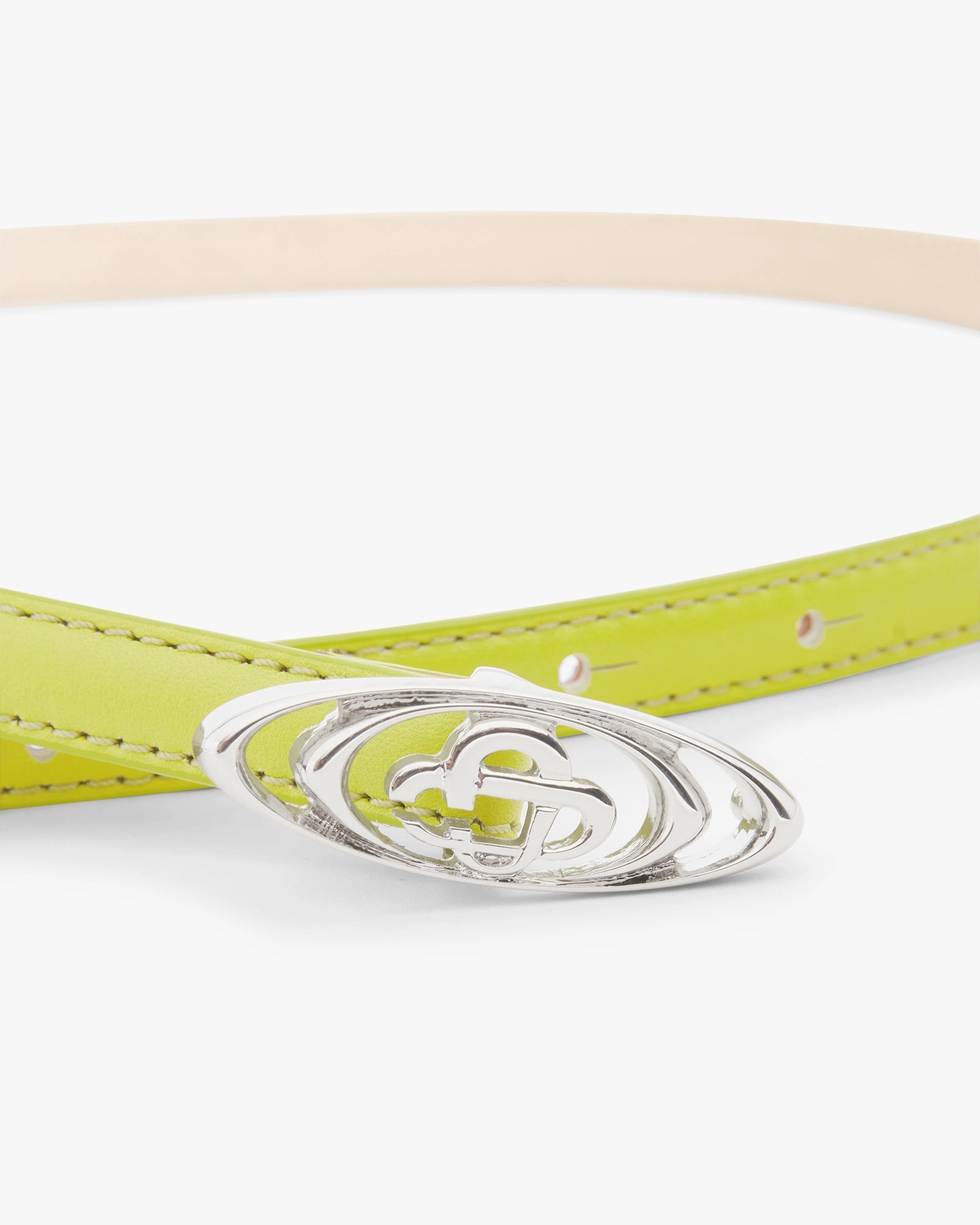 Lime Mini Warped Logo Belt