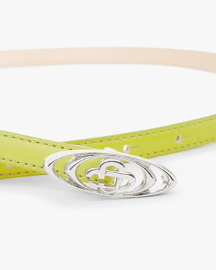 Lime Mini Warped Logo Belt