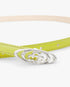 Lime Mini Warped Logo Belt