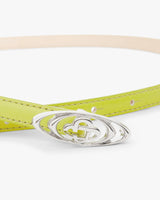 Lime Mini Warped Logo Belt