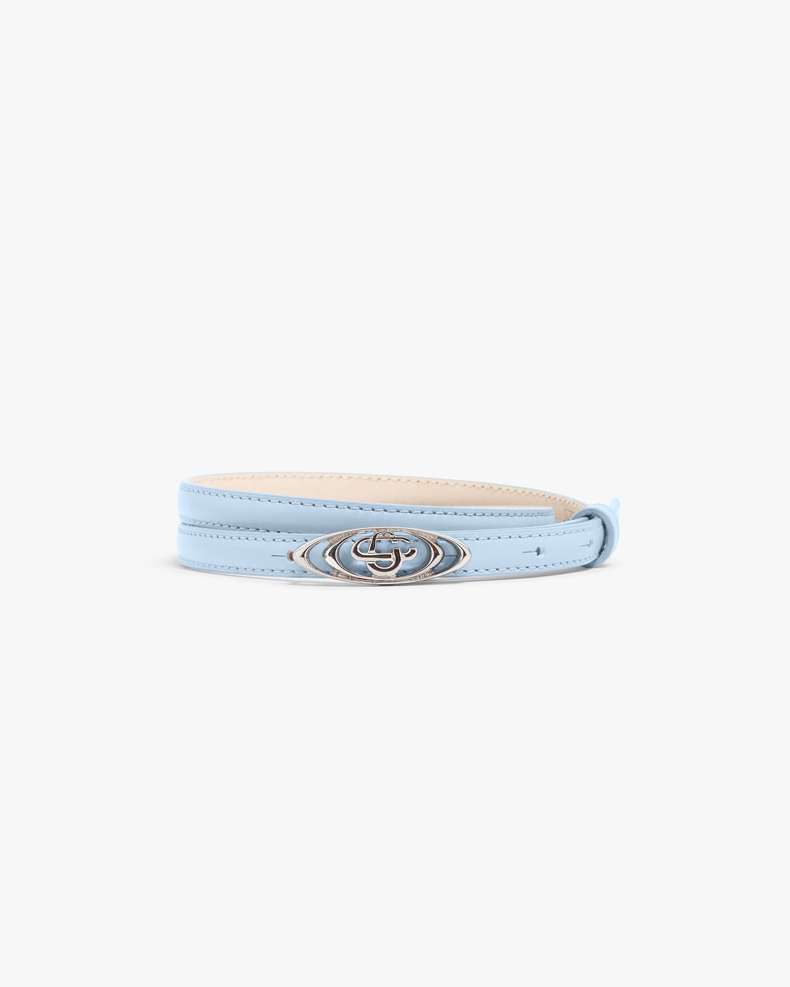 Blue Mini Warped Logo Belt