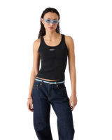 Blue Mini Warped Logo Belt
