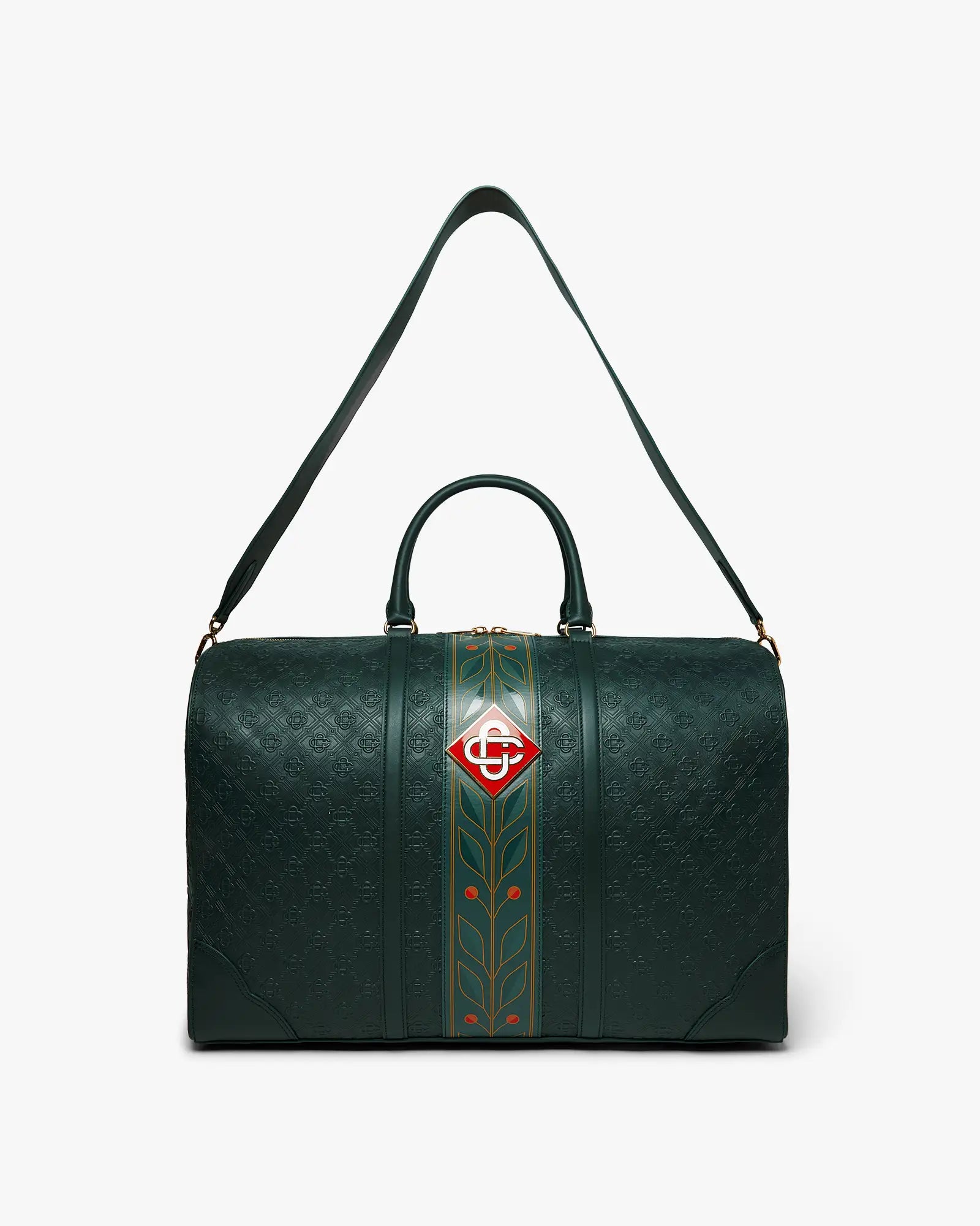 Green Monogram Weekender Bag