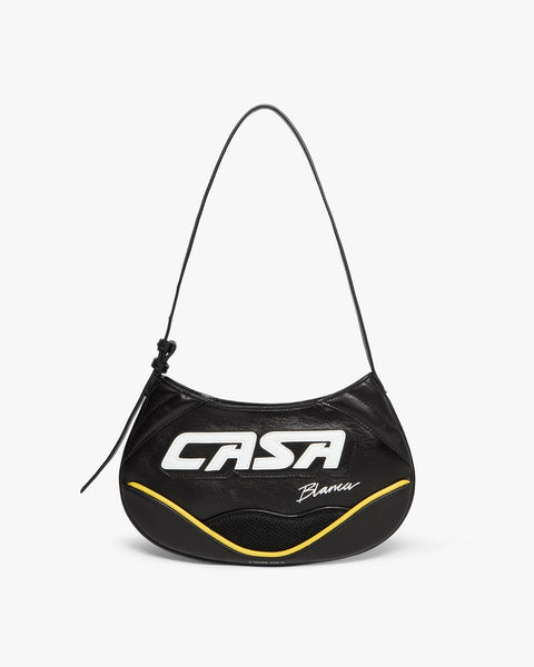 Black Slim Biker Bag | Casablanca Paris