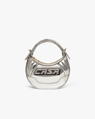 Silver Biker Bag