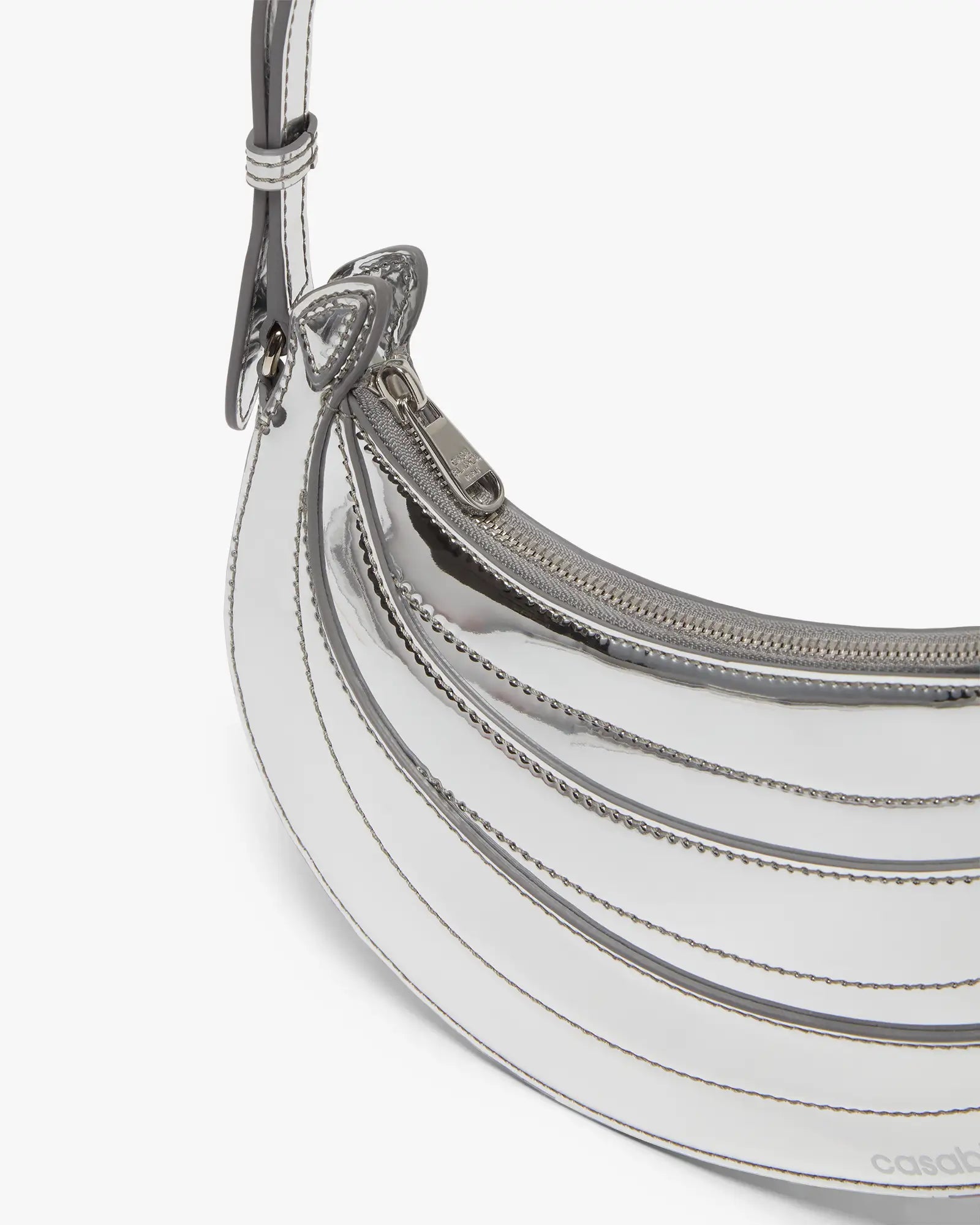 Silver Banana Bag