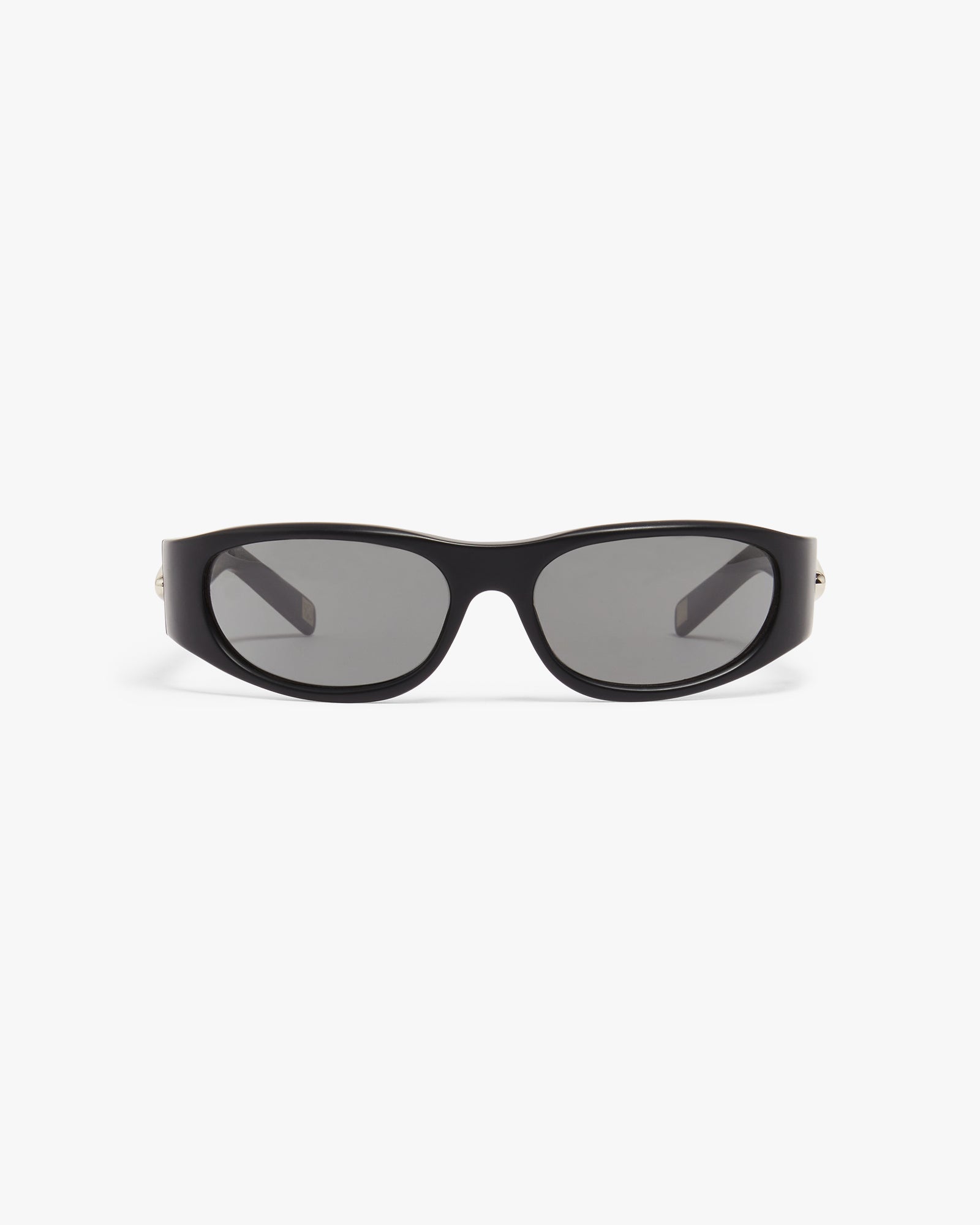 Black Warped Sport Sunglasses