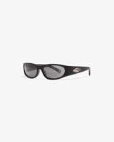 Black Warped Sport Sunglasses
