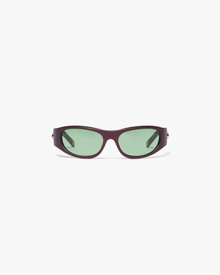Purple Warped Sport Sunglasses