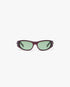 Purple Warped Sport Sunglasses
