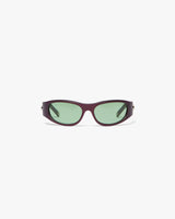 Purple Warped Sport Sunglasses