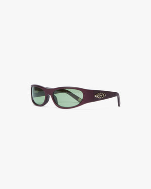 Purple Warped Sport Sunglasses