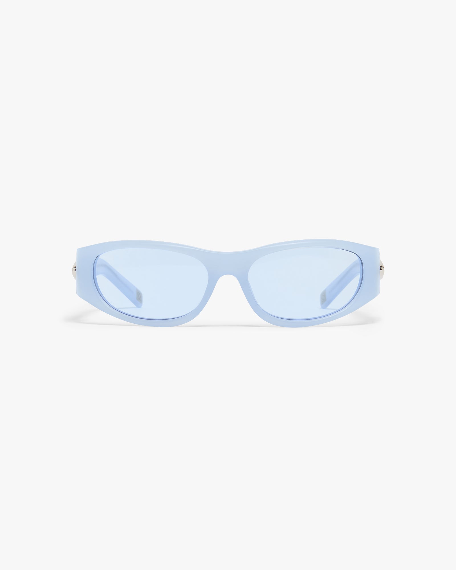 Blue Warped Sport Sunglasses