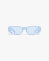 Blue Warped Sport Sunglasses