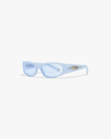 Blue Warped Sport Sunglasses
