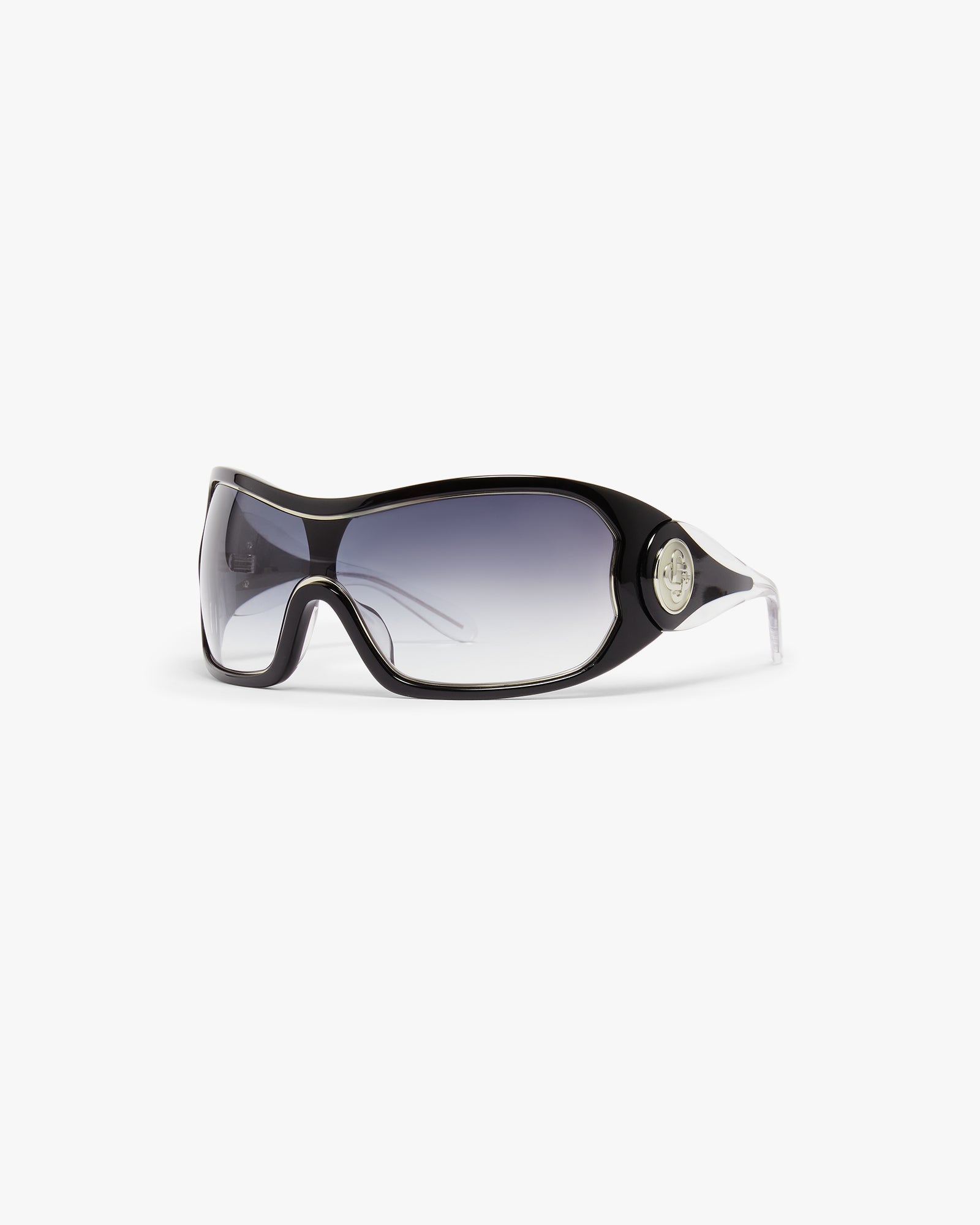 Black Outline Shield Sunglasses