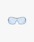 Blue Outline Shield Sunglasses