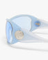 Blue Outline Shield Sunglasses