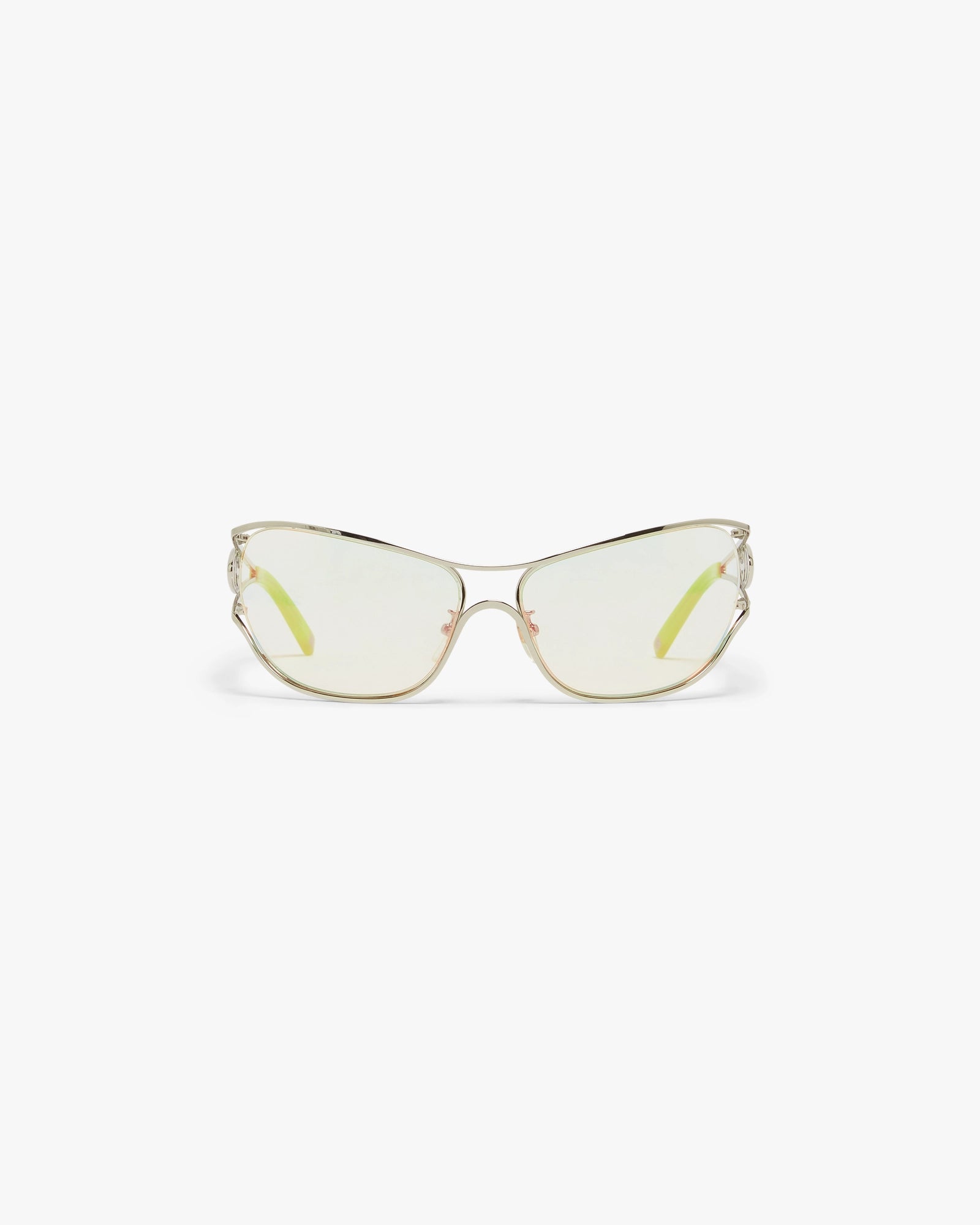 Lime Outline Sport Sunglasses