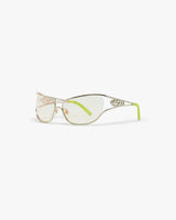 Lime Outline Sport Sunglasses